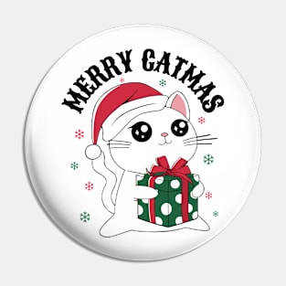 Merry Catmas Pin