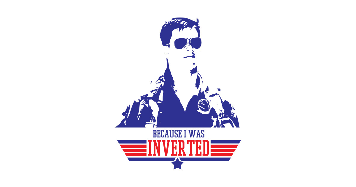 Inverted Top Gun TShirt TeePublic