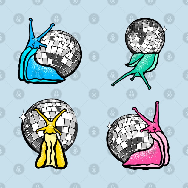 Rainbow Disco Snail Multipack by izzyfaye