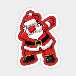 Dabbing Santa Claus Christmas Dancer Magnet