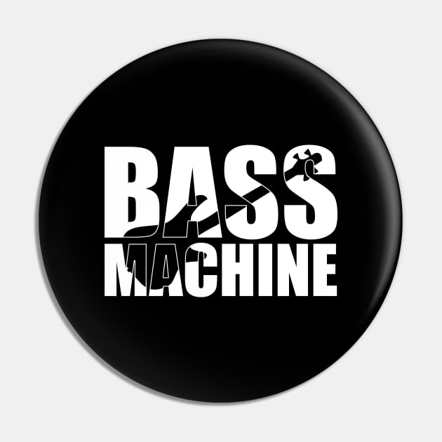 BASS MACHINE funny bassist gift Pin by star trek fanart and more