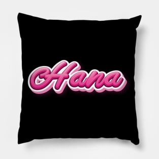 Hana My Name Is Hana! Pink Pillow