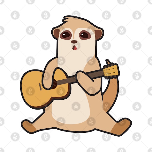 Meerkat at Music with Guitar by Markus Schnabel