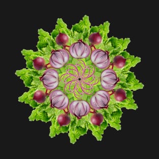 Veggie onion salad mandala T-Shirt