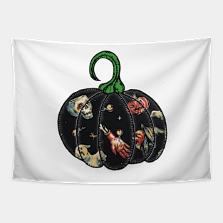 Vintage Halloween Pumpkin Tapestry