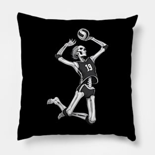 Volleyball Skeleton Player Cute Sport Player For Boys, Girls Pillow