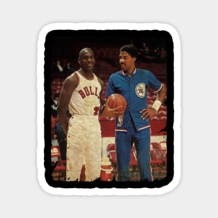 Michael Jordan and Julius Erving '1984' Magnet