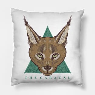 The Caracal Head Pillow