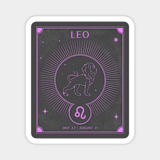 Leo Lion Zodiac Magnet