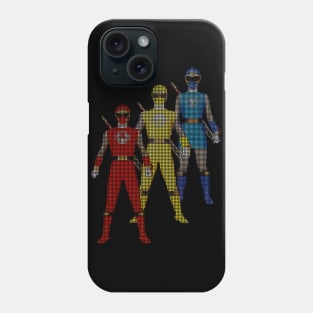 NINJA STORM RED YELLOW & BLUE POWER RANGERS NINJA STORM Phone Case