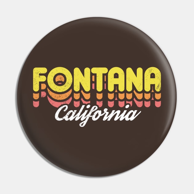 Retro Fontana California Pin by rojakdesigns