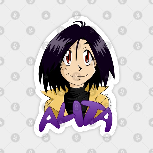 Chibi Alita Magnet by KranberriJam