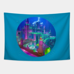 Underwater mystical Atlantis Tapestry