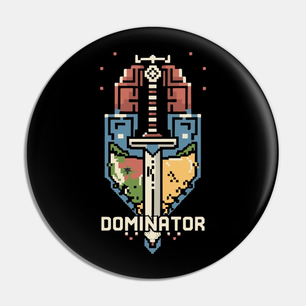 DOMINATOR 8bit Pixel retro gaming Pin by XYDstore