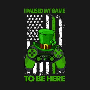 St Patricks Day Irish Flag Gamer Video Game Controller Lovers T-Shirt