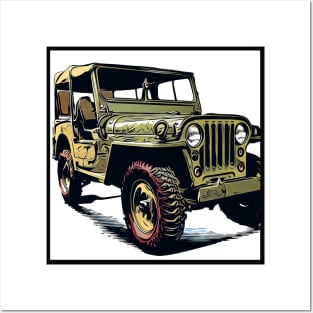 Willys Jeep Posters and Art Prints for Sale