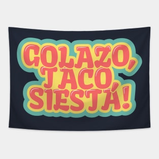 Golazo, Taco, Siesta! Naptime Goals Tapestry