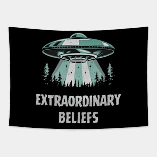 Extraordinary Beliefs UFO UAP Disclosure Flying Saucer Aliens Ufology ET Believer Tapestry