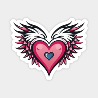 Heart with Wings 5 Magnet