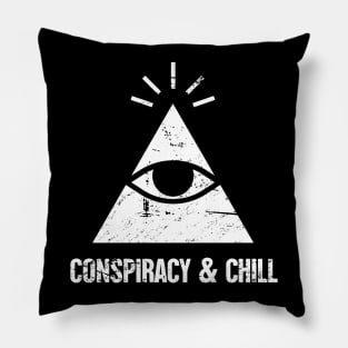 Conspiracy Theory Graphic For Conspiracy Theorist Pillow