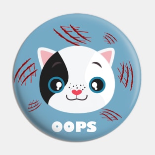 "Oops" funny cat Pin