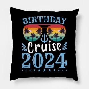 Birthday Cruise Squad Birthday Party Tee Cruise Squad 2024 Pillow