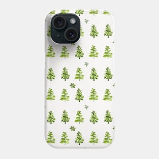 Watercolor pine forest Phone Case