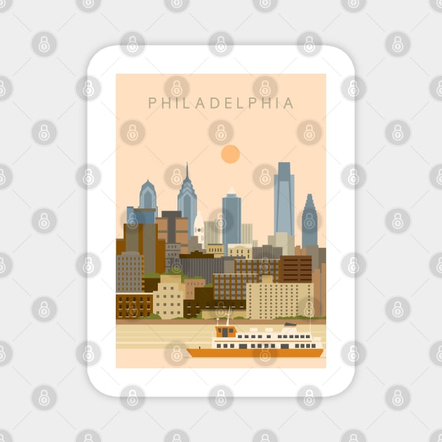 Philadelphia Magnet by Zakaria Azis