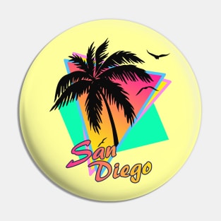 San Diego Cool 80s Sunset Pin