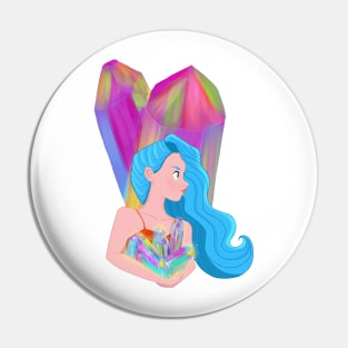 Crystal Girl Pin