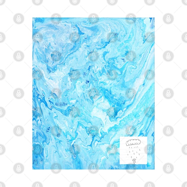 Blue Acrylic Painting by alexisnicolette