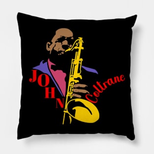 John Coltrane t-shirt Pillow