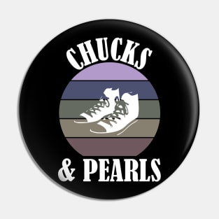 Chucks and Pearls Pin