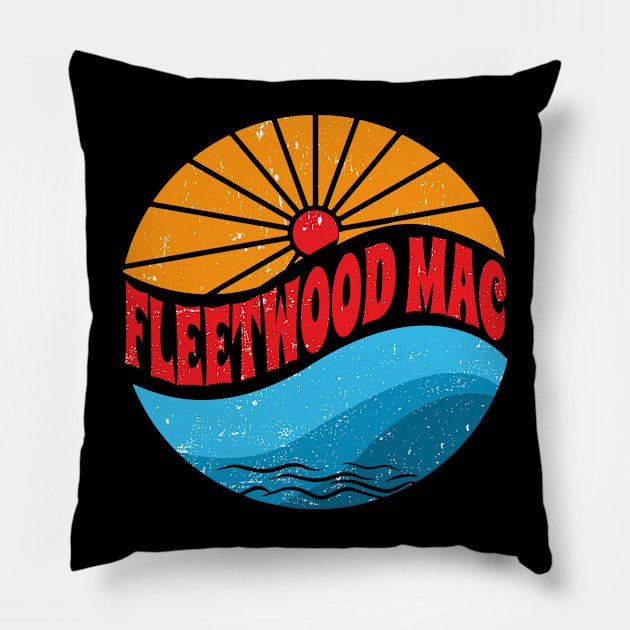 Graphic Fleetwood Lovely Name Flowers Vintage Classic Styles Pillow by monkey Animal