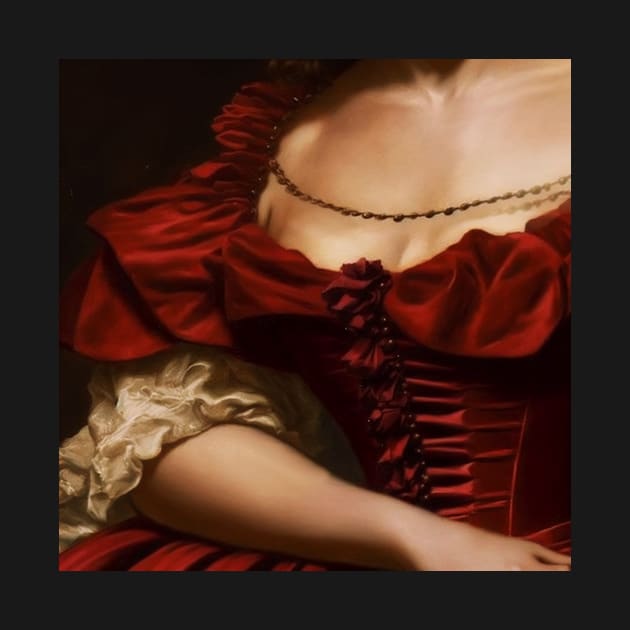 aesthetic Franz Xaver Winterhalter red dress by faewildlingart