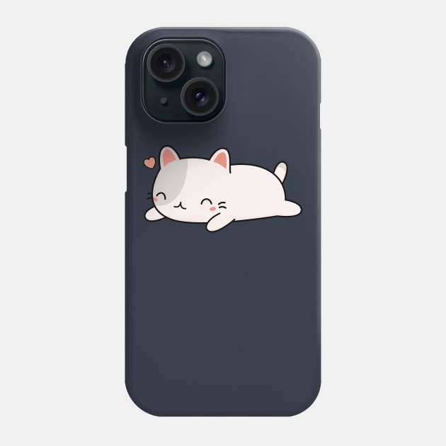 Kawaii Cute Cat Phone Case by happinessinatee