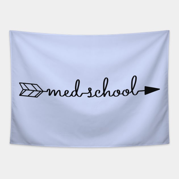 Med School Arrow Tapestry by Sofia Sava