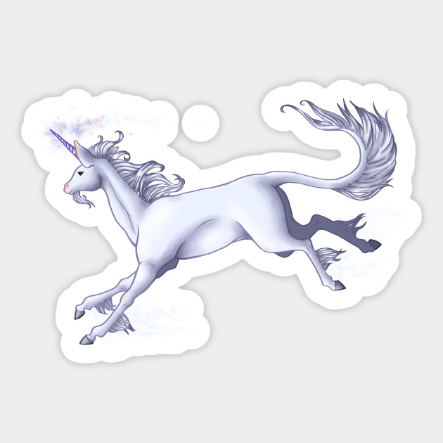 Unicorn Dash Unicorn Sticker Teepublic