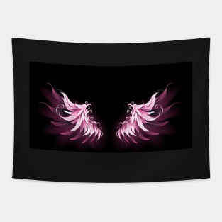 Pink angel wings Tapestry