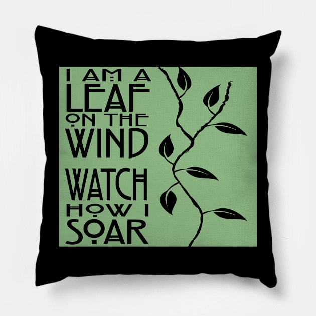 Leaf on the Wind Pillow by Dean_Stahl