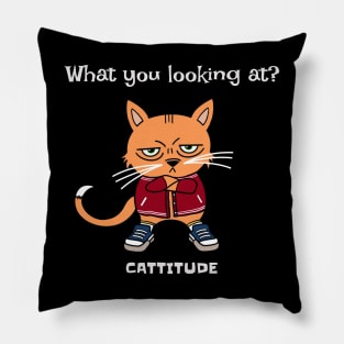 Cat Attitude Pillow