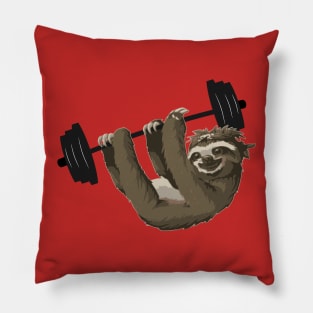 Weightlifting Sloth Pillow