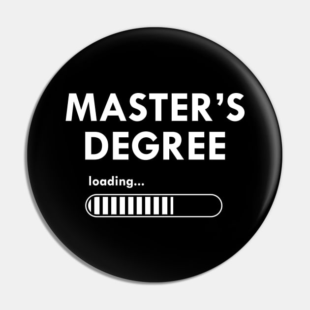 Master's degree loading Pin by KC Happy Shop