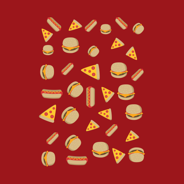 Fast food pattern by burropatterns