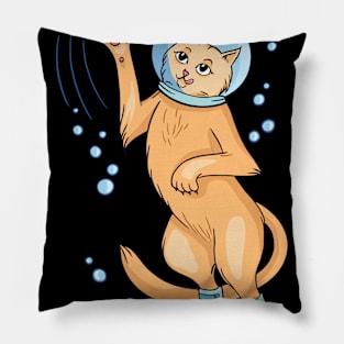 Diving cat for divers, cat owners and optimists Pillow