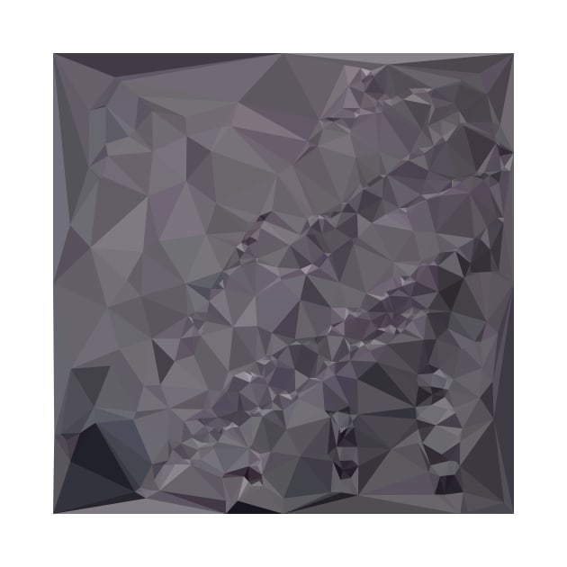 Dark Liver Lavender Abstract Low Polygon Background by retrovectors