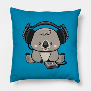 Classic Koala Beats T-Shirt Pillow