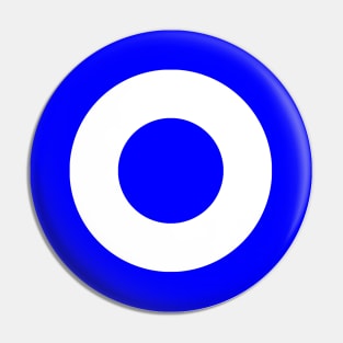 Blue and White Roundel Pin