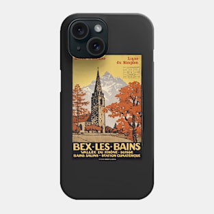 Bex les Bains, Suisse Française, ligne du Simplon Phone Case