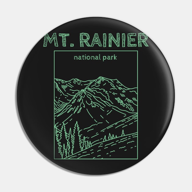 Mt Rainier National Park Pin by soulfulprintss8